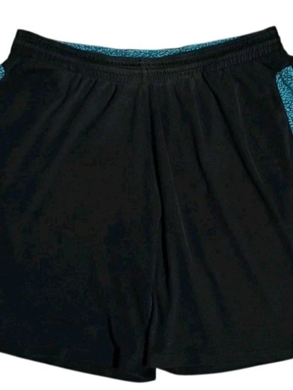 Jordan Elephant Print Basketball Shorts Black Teal Blue Jumpman Mens 3XL